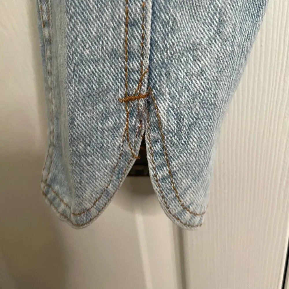 Vtg Chic Kids Acid Wash Jeans 14 High Rise High Waisted Tulip Hem Breakfast Club